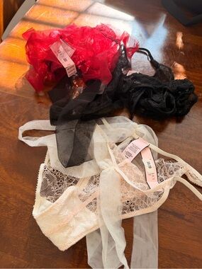 3 Sheer Lace Victoria Secret panties